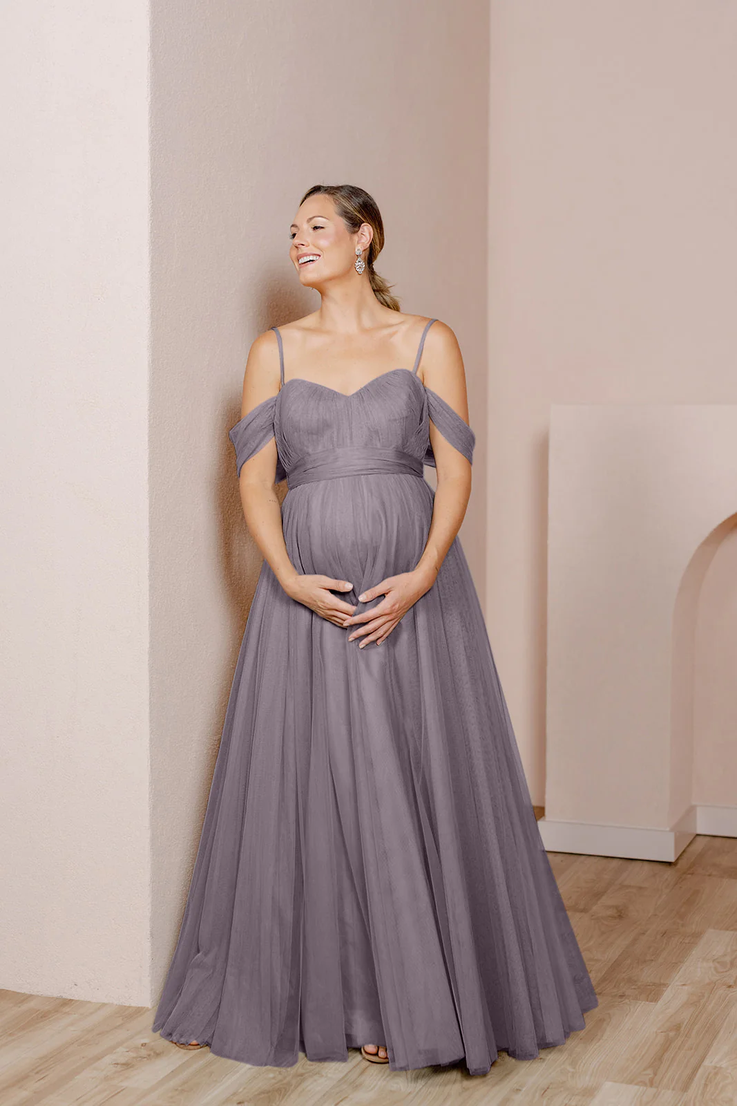 Maternity Rosalie Tulle Convertible Dress | Made To Order - Image 50