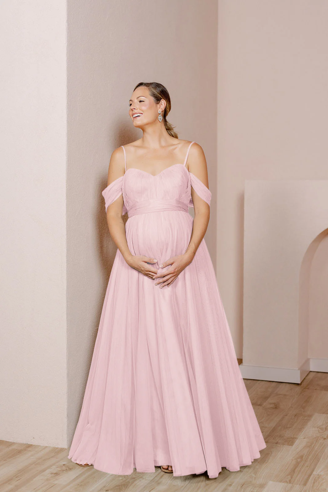 Maternity Rosalie Tulle Convertible Dress | Made To Order - Image 56