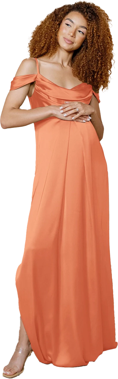 Maternity Sienna Satin Dress | Made To Order - Image 102