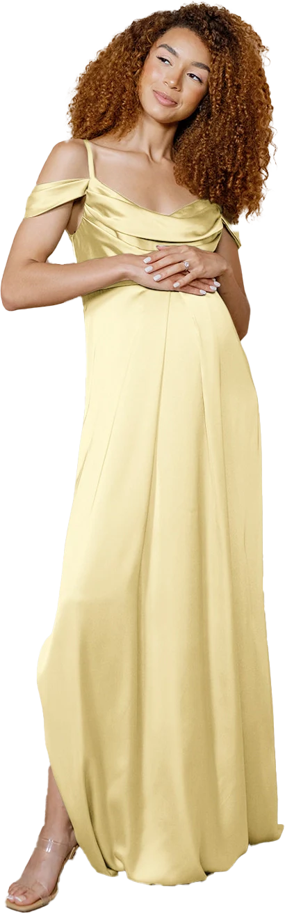 Maternity Sienna Satin Dress | Made To Order - Image 107