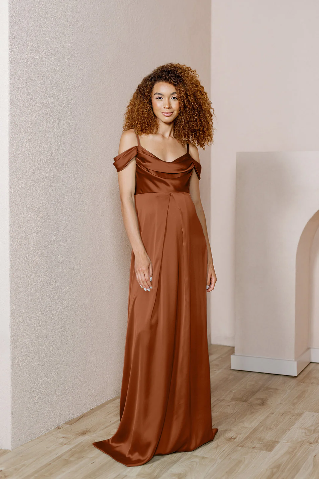 Maternity Sienna Satin Dress | Made To Order - Image 18