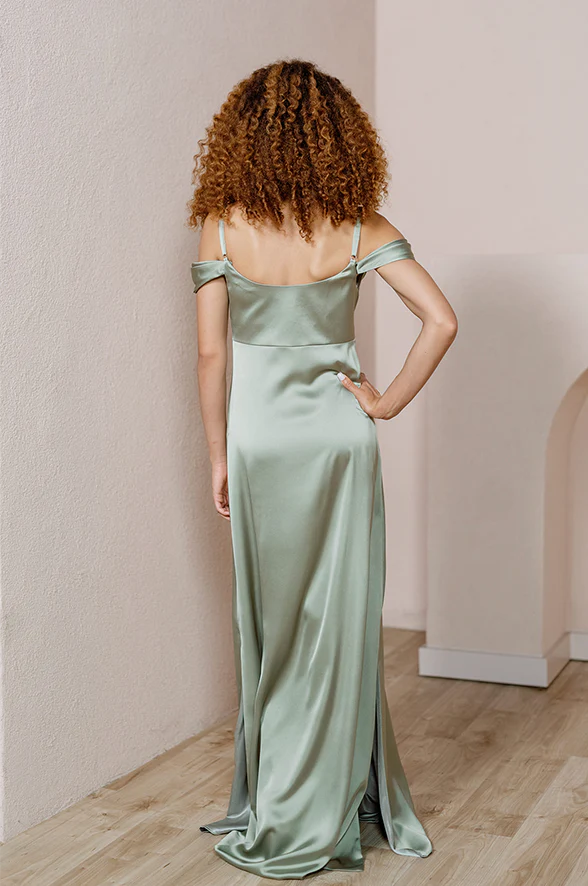 Maternity Sienna Satin Dress | Made To Order - Image 4