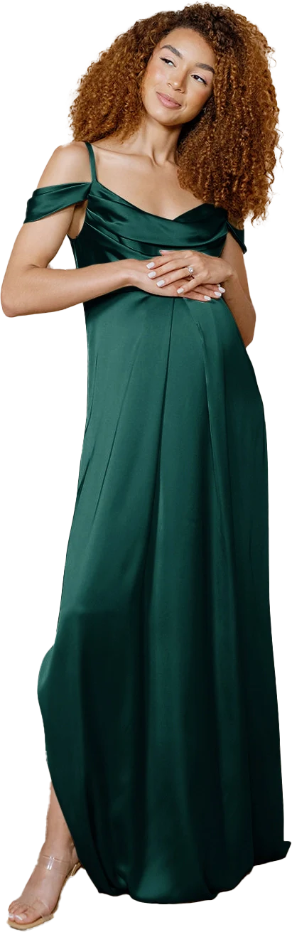 Maternity Sienna Satin Dress | Made To Order - Image 70