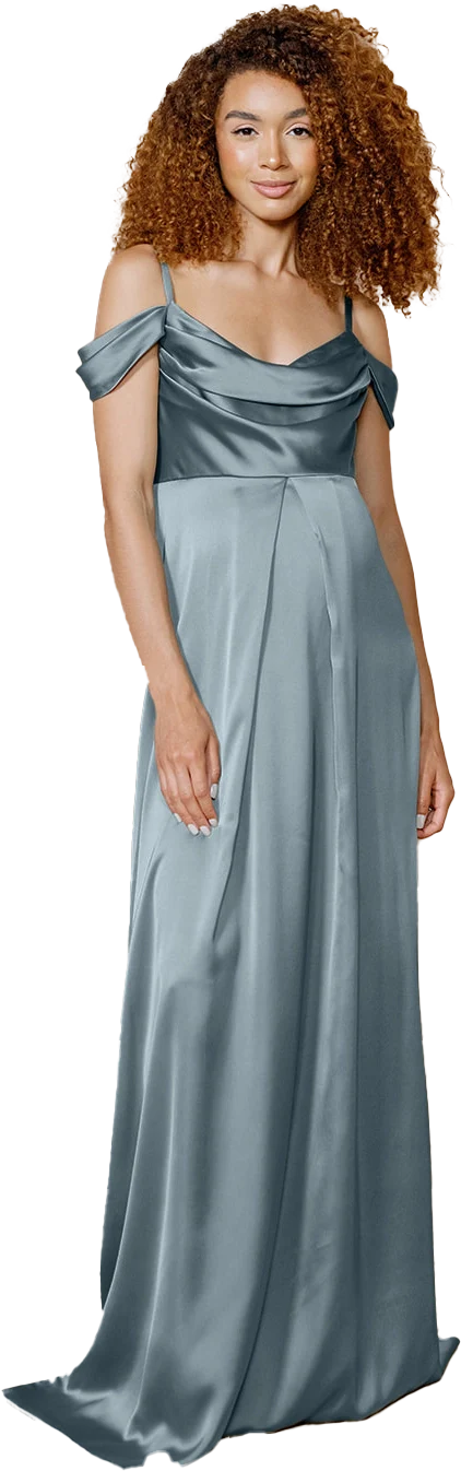 Maternity Sienna Satin Dress | Made To Order - Image 71
