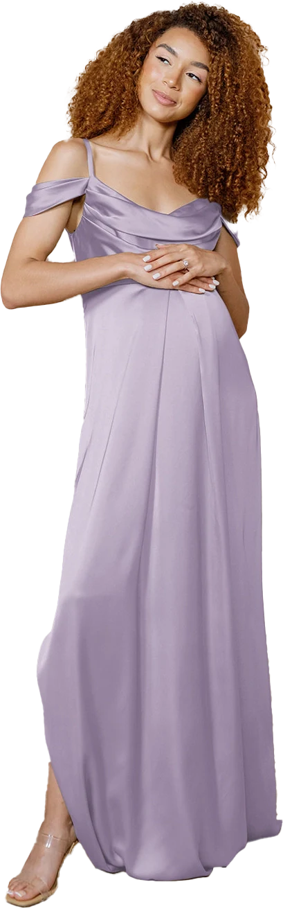 Maternity Sienna Satin Dress | Made To Order - Image 82