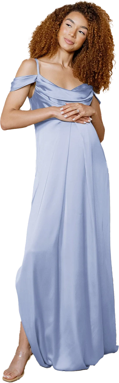 Maternity Sienna Satin Dress | Made To Order - Image 90