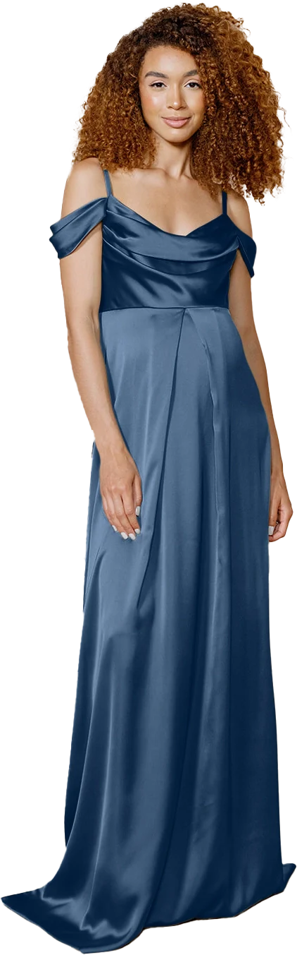 Maternity Sienna Satin Dress | Made To Order - Image 93