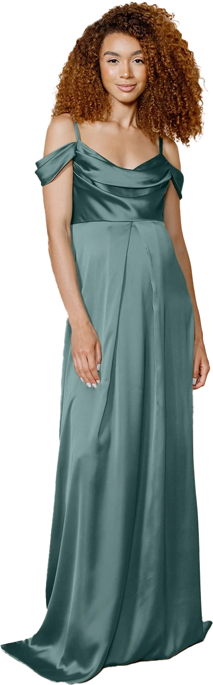 Maternity Sienna Satin Dress | Made To Order - Image 94