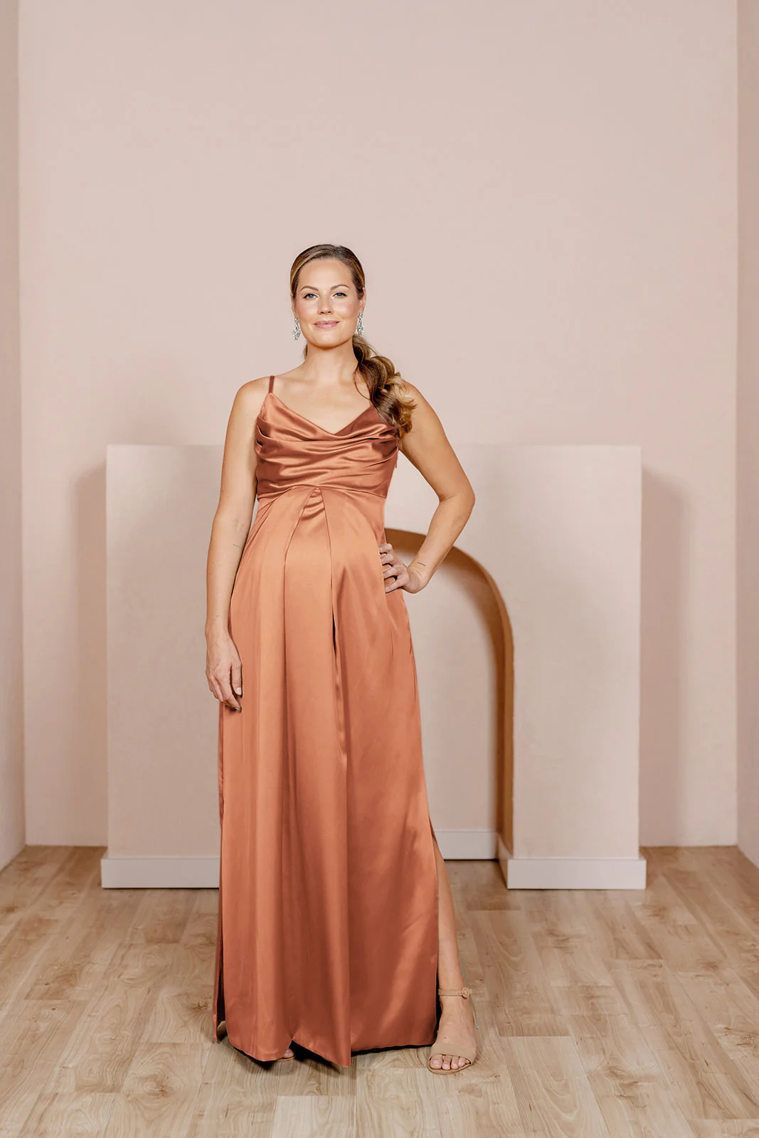 Maternity Skye Satin Dress | Made To Order - Image 10