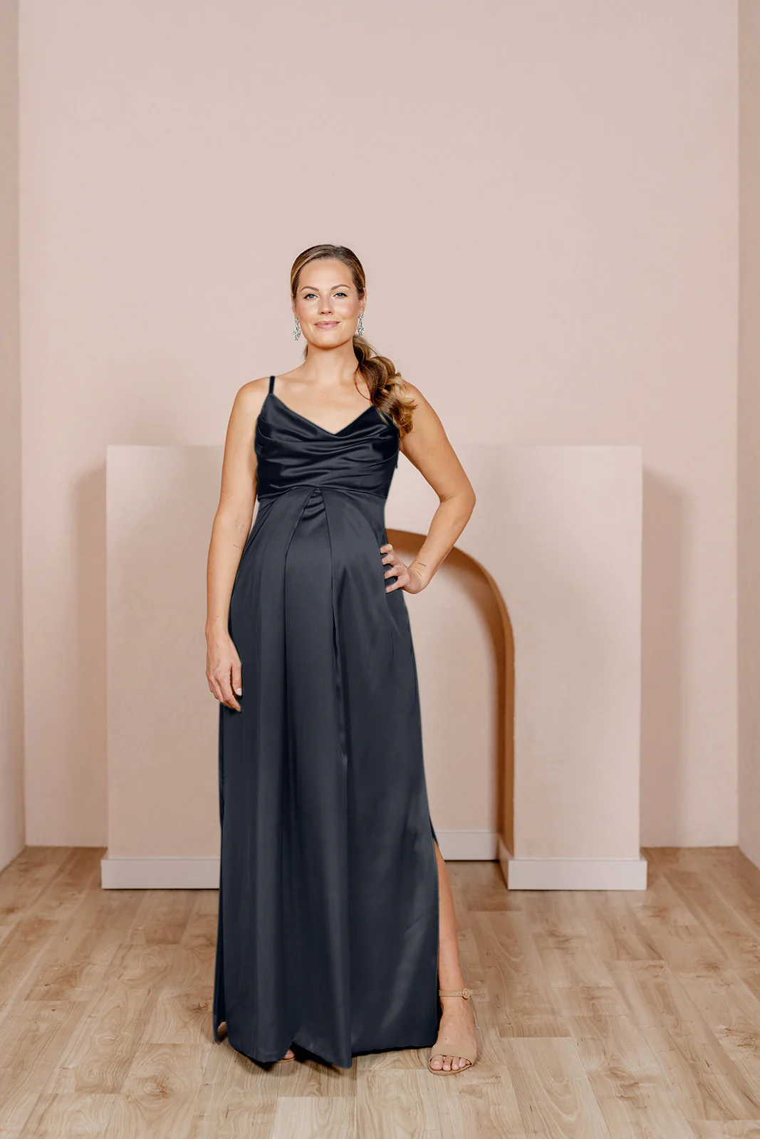 Maternity Skye Satin Dress | Made To Order - Image 6