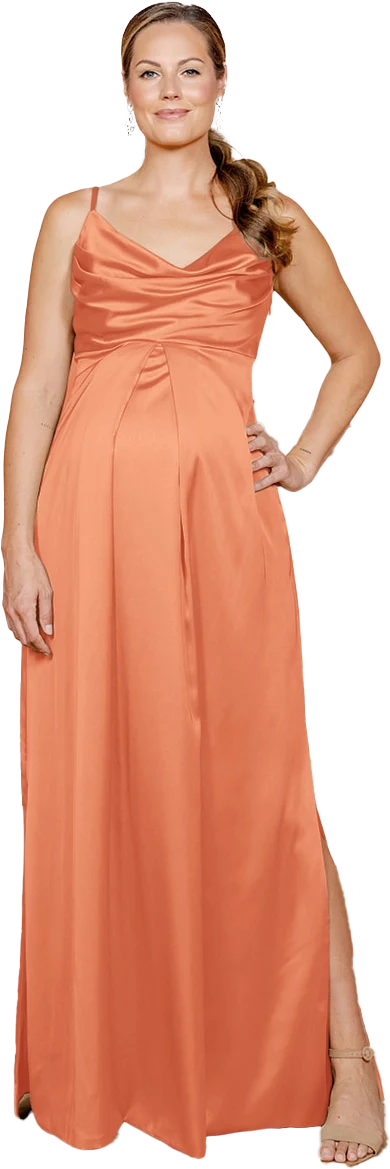 Maternity Skye Satin Dress | Made To Order - Image 63