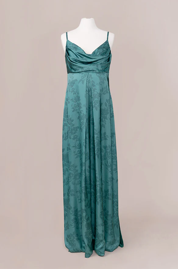 Maternity Skye Satin Floral Print Dress | Made To Order - Image 14
