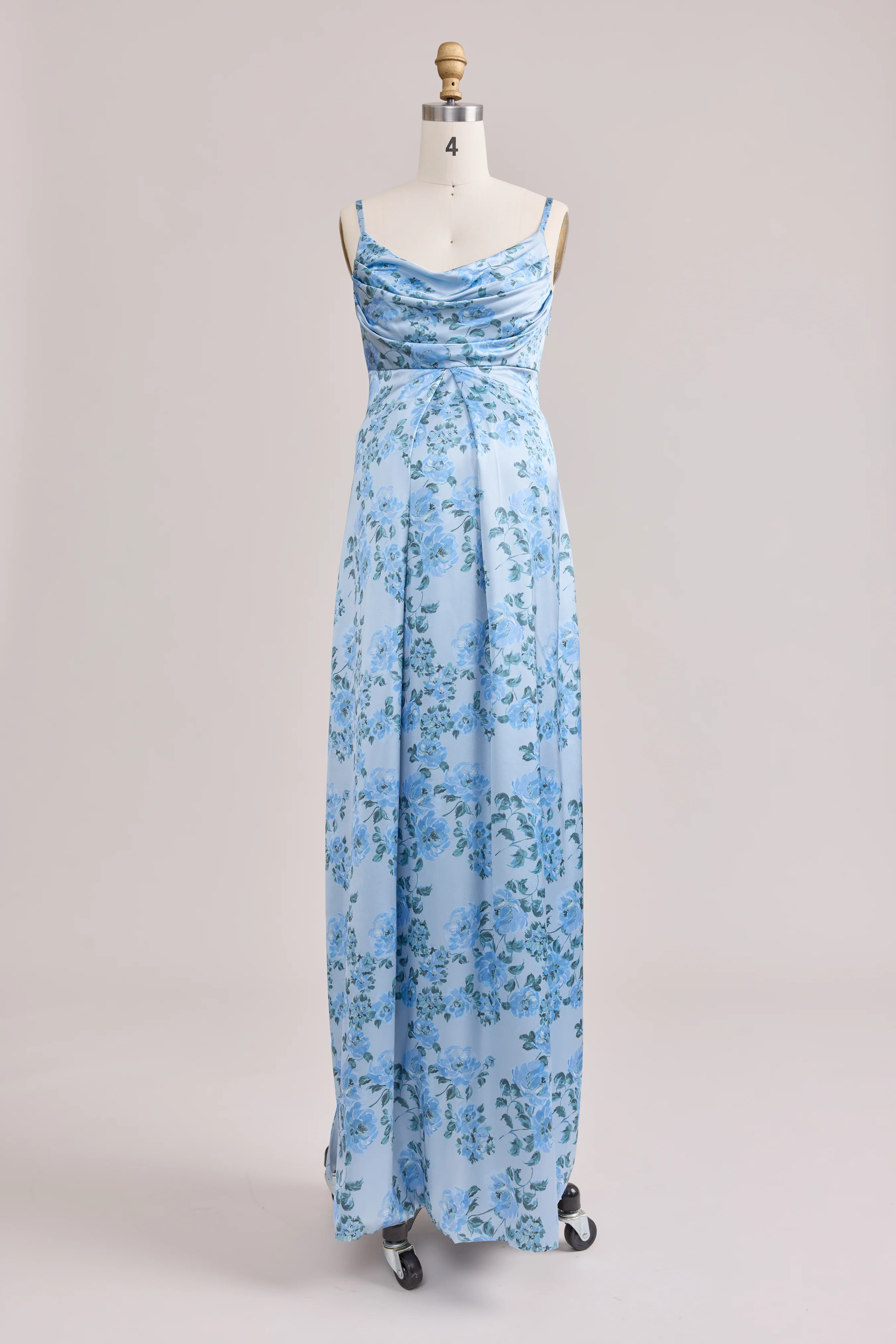 Maternity Skye Satin Floral Print Dress | Made To Order - Image 65