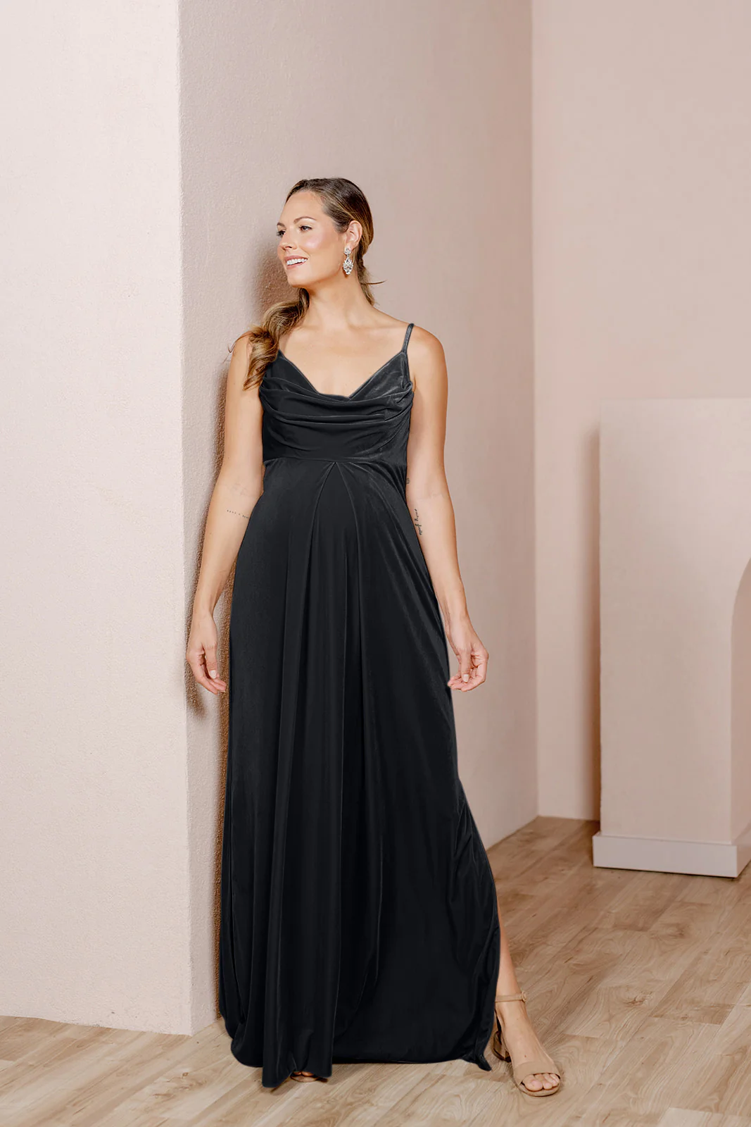 Maternity Skye Velvet Dress | Made To Order - Image 11