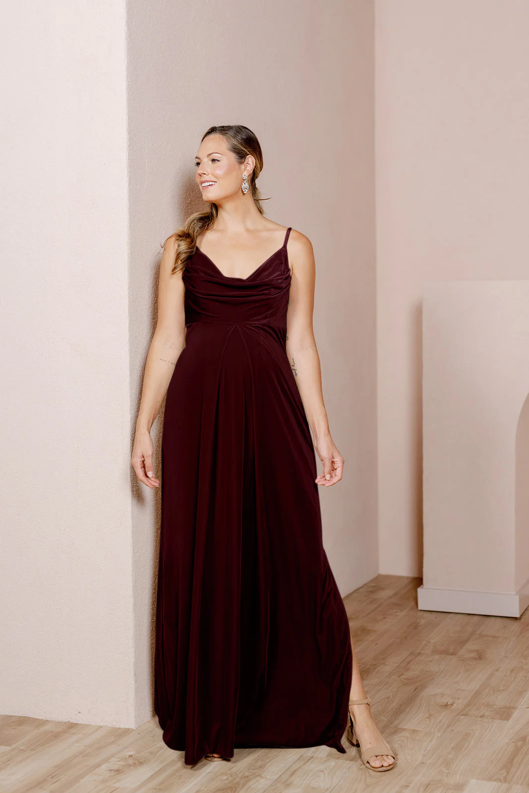Maternity Skye Velvet Dress | Made To Order - Image 17