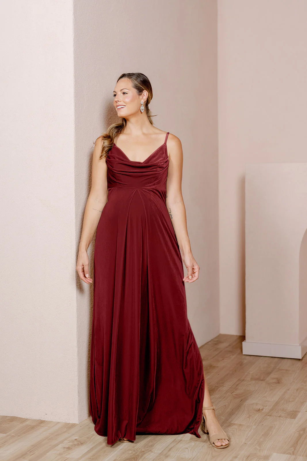 Maternity Skye Velvet Dress | Made To Order - Image 23