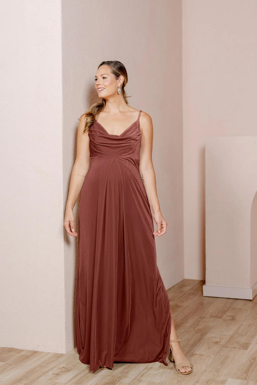 Maternity Skye Velvet Dress | Made To Order - Image 26