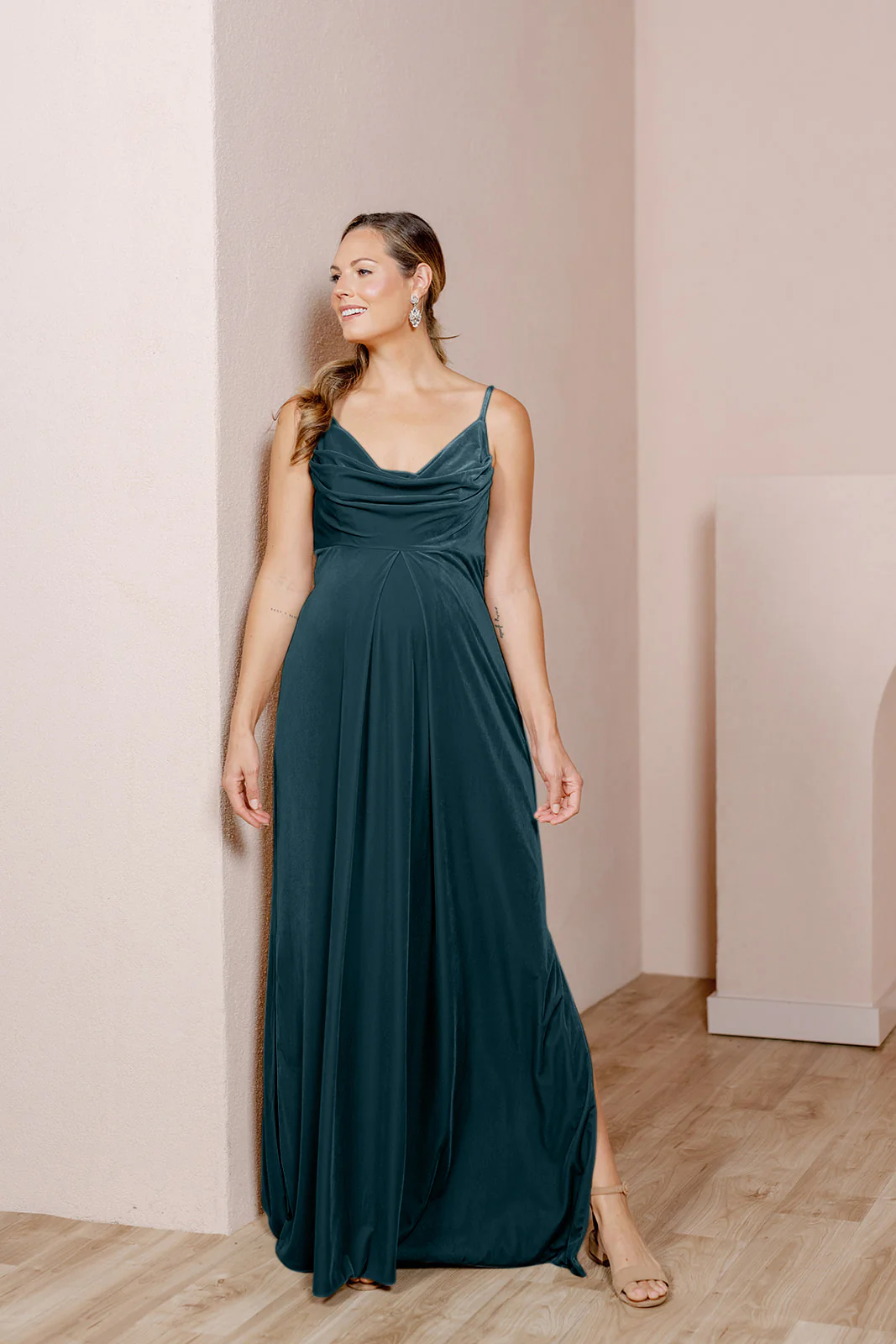 Maternity Skye Velvet Dress | Made To Order - Image 27