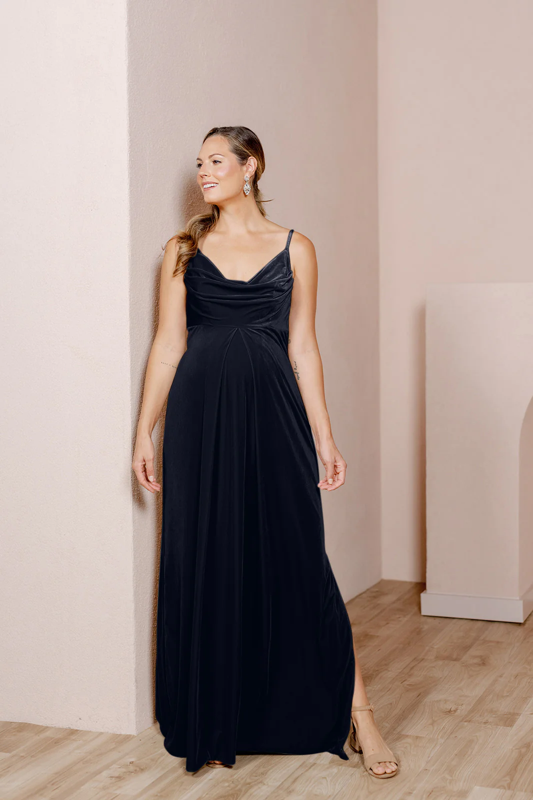 Maternity Skye Velvet Dress | Made To Order - Image 6
