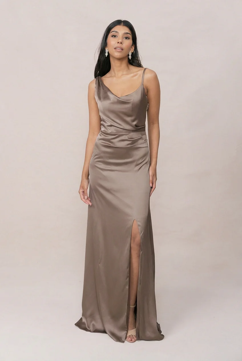 Maxine Satin Dress | Made To Order - Image 174