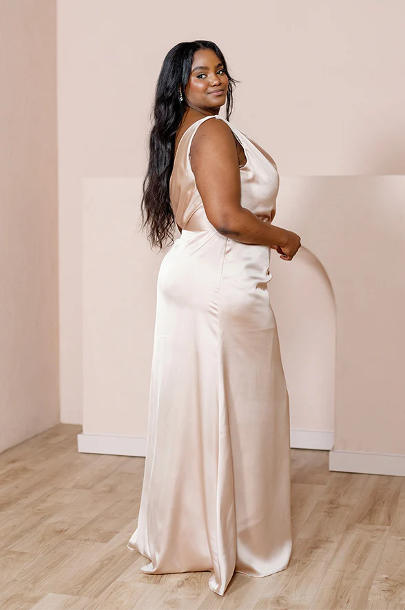 Maxine Satin Dress | Made To Order - Image 6