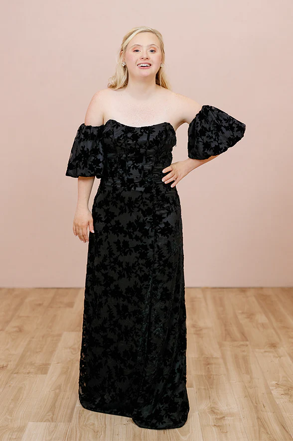 Mona Floral Burnout Velvet Dress | Made To Order - Image 12