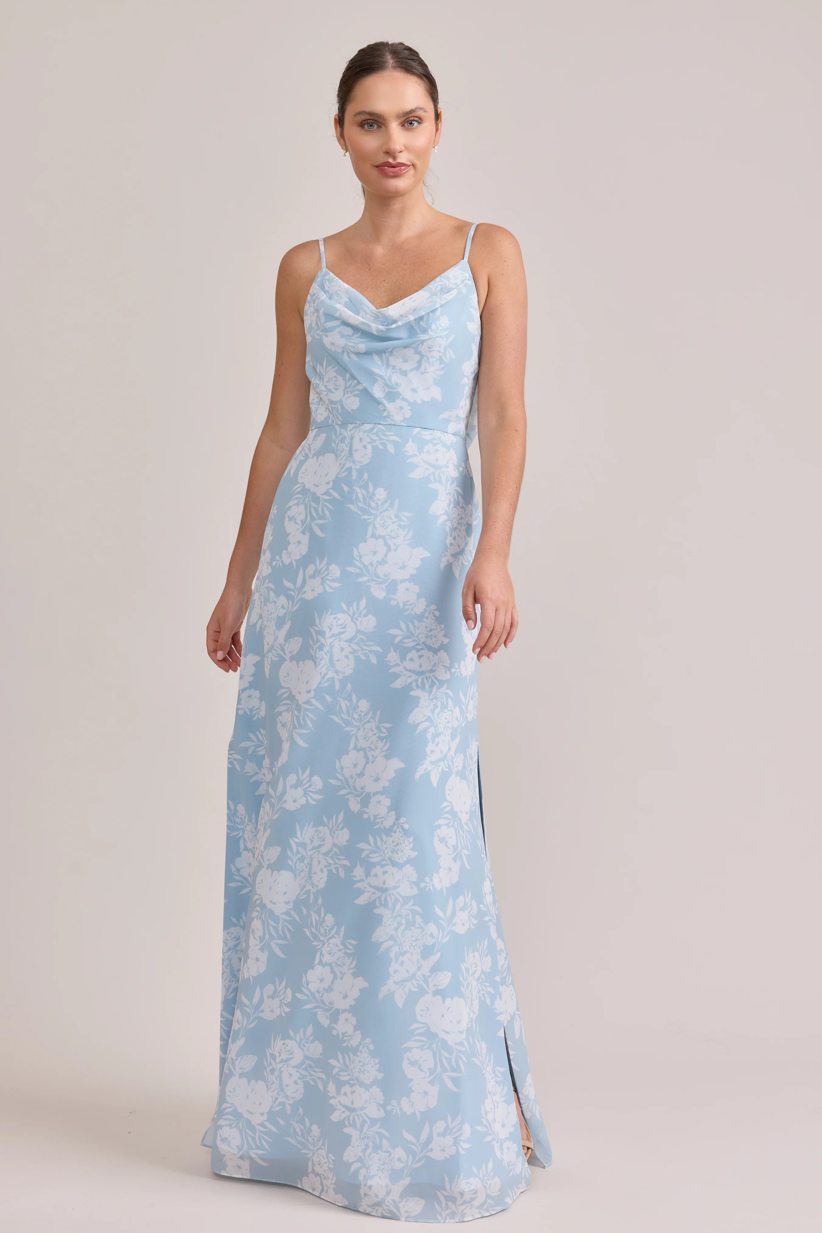 Nadia Chiffon Floral Print Dress | Made To Order - Image 22