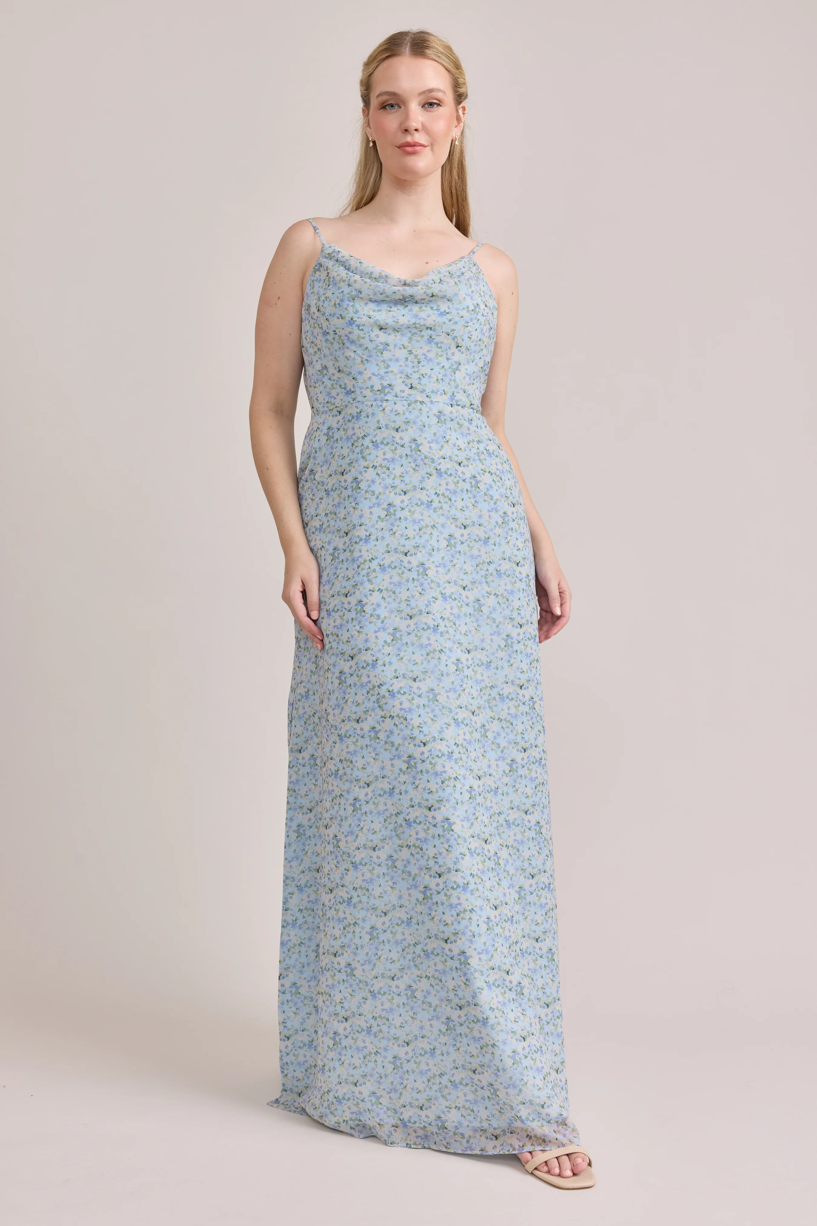 Nadia Chiffon Floral Print Dress | Made To Order - Image 25