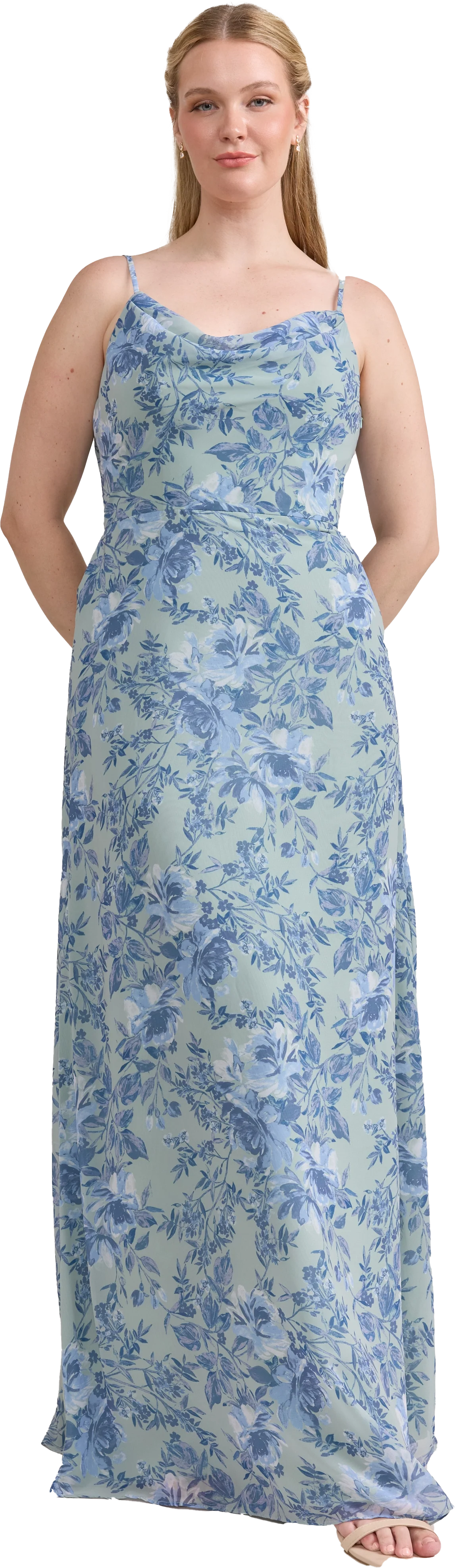 Nadia Chiffon Floral Print Dress | Made To Order - Image 35