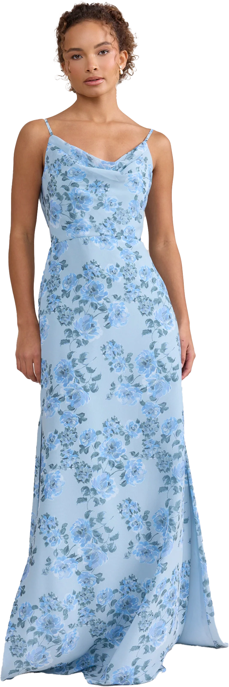 Nadia Chiffon Floral Print Dress | Made To Order - Image 51