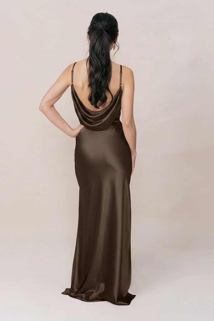 Jade Satin Dress | Made To Order - Image 172
