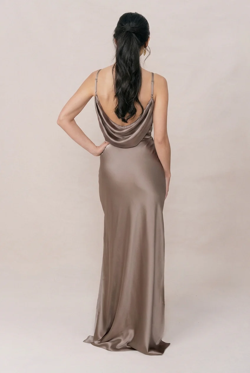 Nadia Satin Dress | Made To Order - Image 176