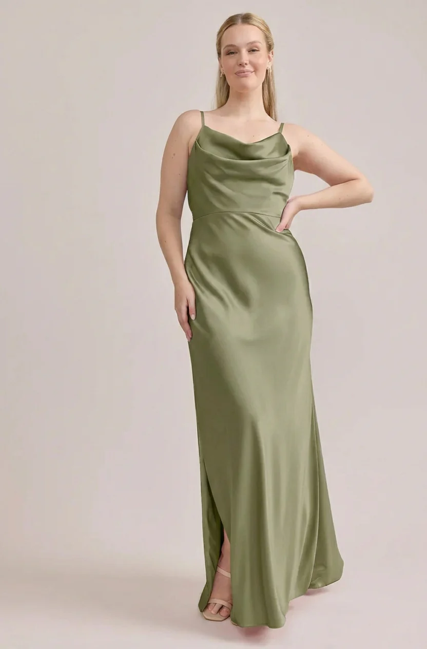 Nadia Satin Dress | Made To Order - Image 181