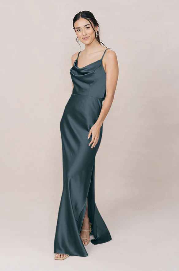 Nadia Satin Dress | Made To Order - Image 92