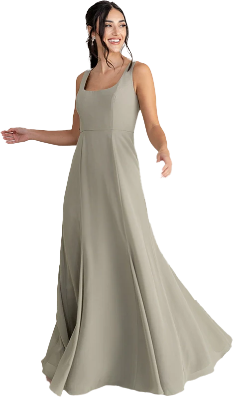 Nicole Chiffon Dress | Made To Order - Image 100