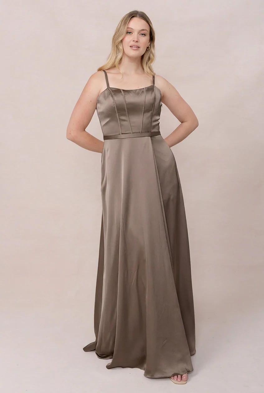 Nova Satin Dress | Made To Order - Image 123