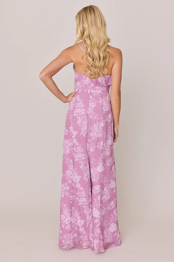 Paloma Chiffon Floral Print Dress | Made To Order - Image 25