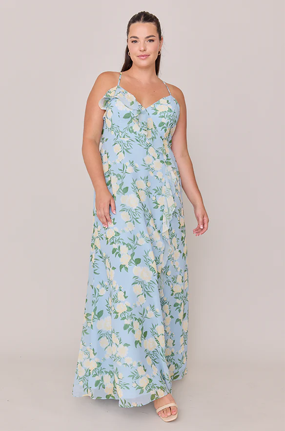 Paloma Chiffon Floral Print Dress | Made To Order - Image 26