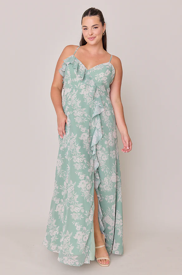 Paloma Chiffon Floral Print Dress | Made To Order - Image 28
