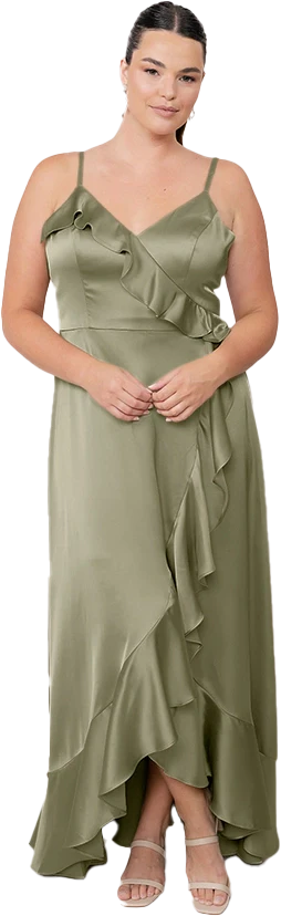 Paloma Satin Dress | Made To Order - Image 36