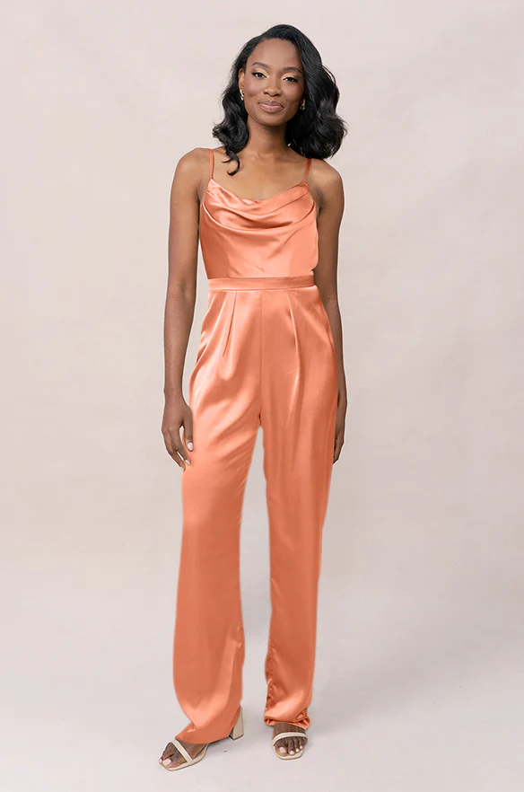 Parker Satin Jumpsuit | Made To Order - Image 100