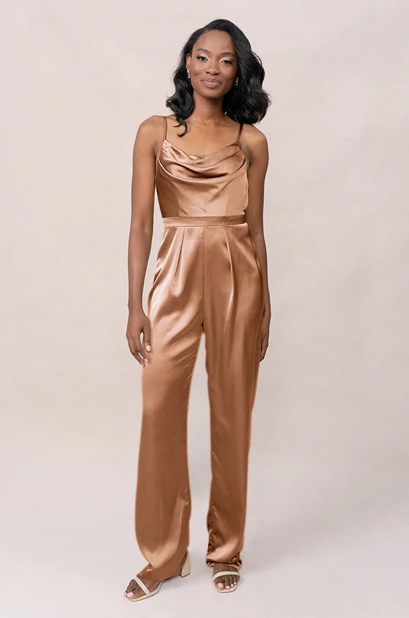 Parker Satin Jumpsuit | Made To Order - Image 103