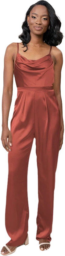 Parker Satin Jumpsuit | Made To Order - Image 16