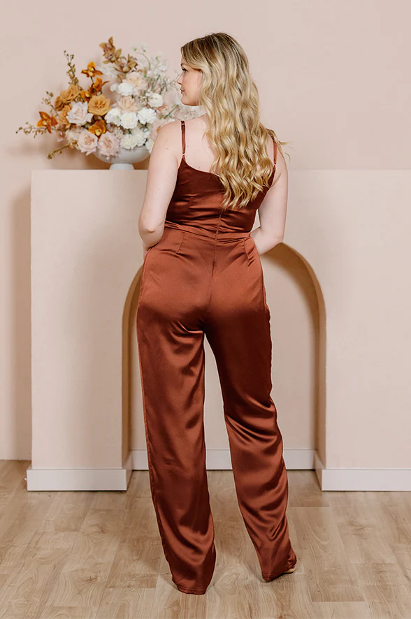 Parker Satin Jumpsuit | Made To Order - Image 4
