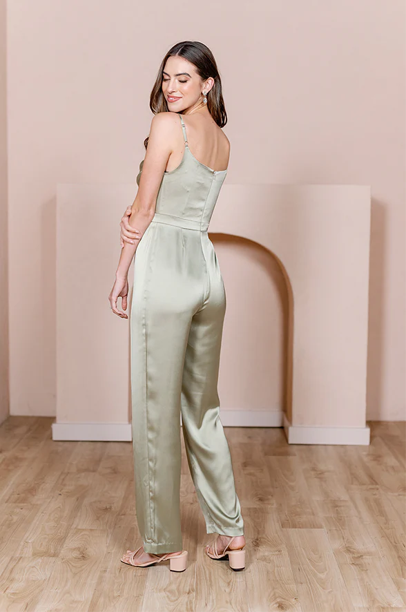 Parker Satin Jumpsuit | Made To Order - Image 5