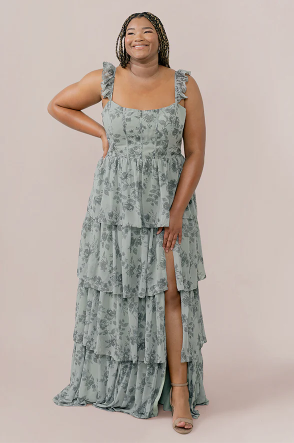 Poppy Chiffon Floral Print Dress | Made To Order - Image 14