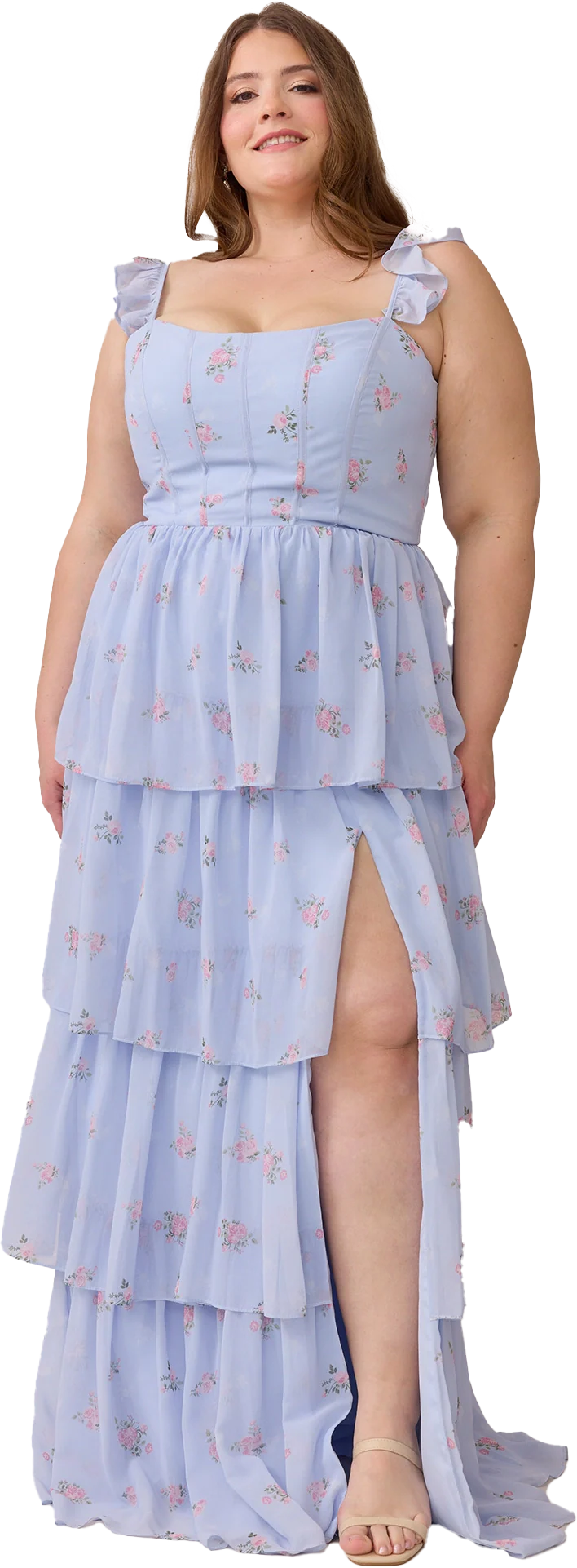 Poppy Chiffon Floral Print Dress | Made To Order - Image 48