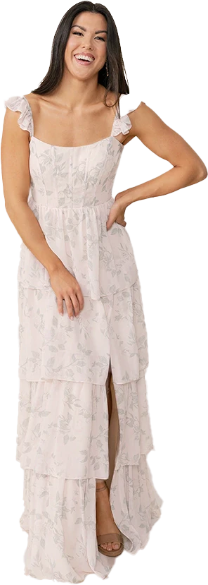 Poppy Chiffon Floral Print Dress | Made To Order - Image 52