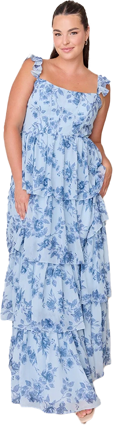 Poppy Chiffon Floral Print Dress | Made To Order - Image 65