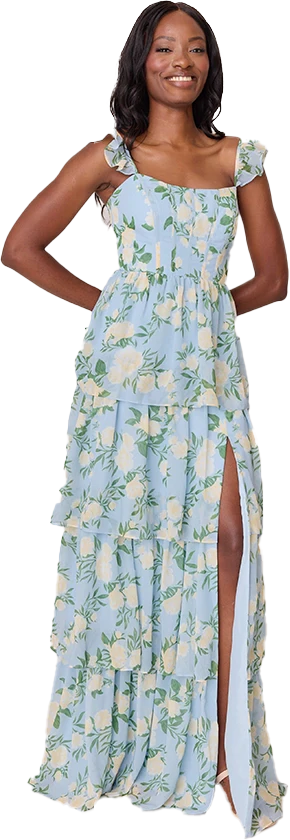 Poppy Chiffon Floral Print Dress | Made To Order - Image 66